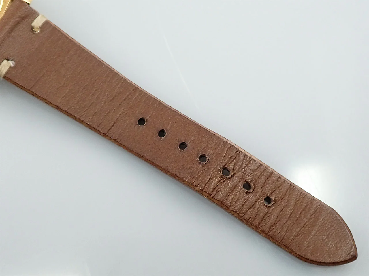 ロレックス デイトジャスト Ref.1625/8 イエローゴールド シャンパンモザイク文字盤 革ベルト - Image 11