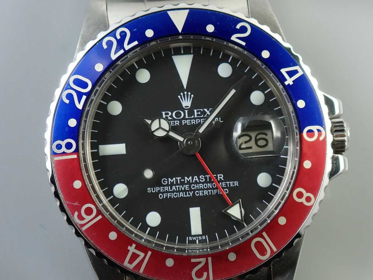 ロレックス GMTマスター Ref.1675 ステンレススチール ブラック文字盤 オイスターブレスレット - Image 3