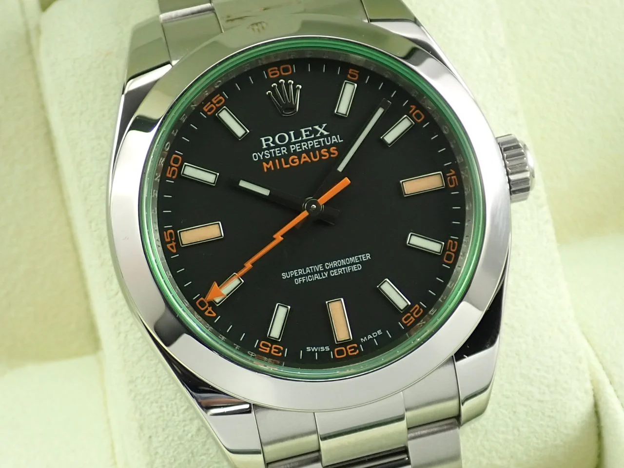 ロレックス ミルガウス Ref.116400GV ステンレススチール ブラック文字盤 - Image 3