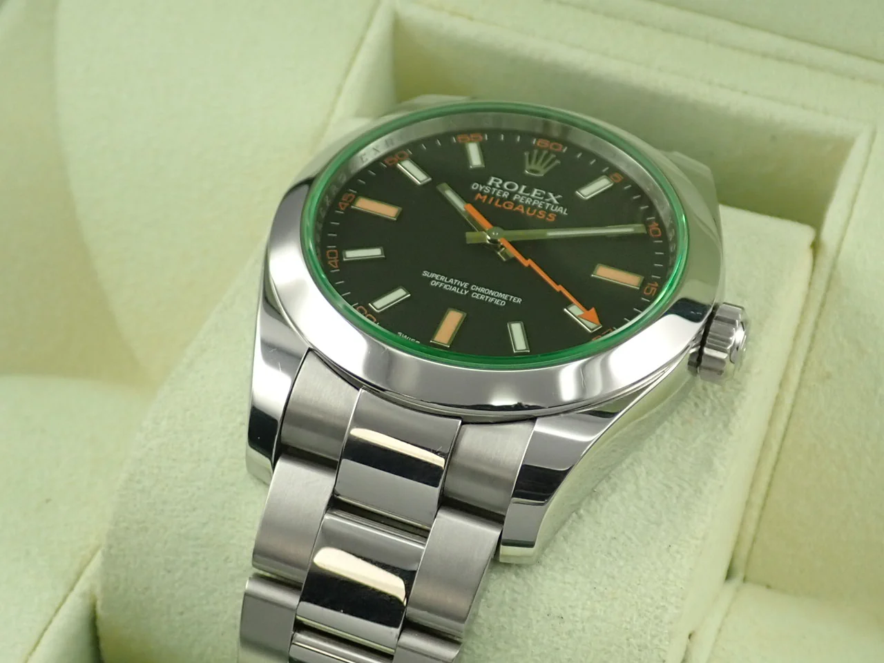 ロレックス ミルガウス Ref.116400GV ステンレススチール ブラック文字盤 - Image 6