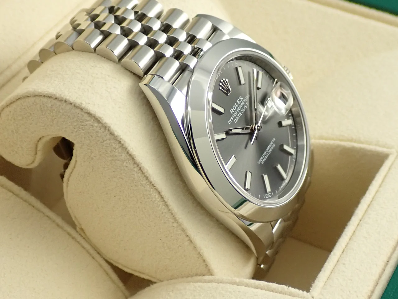 ロレックス デイトジャスト41 Ref.126300 ステンレススチール スレート文字盤 ジュビリーブレスレット 未使用 3Y72URMM - Image 5