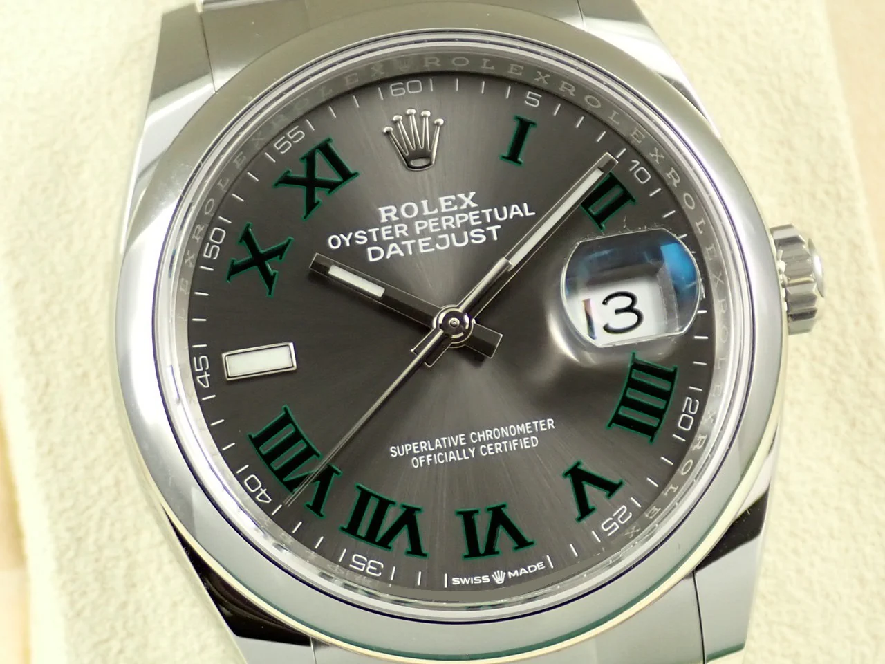 ロレックス デイトジャスト36 Ref.126200 ステンレススチール スレートローマン文字盤 オイスターブレスレット 未使用 6AY24177 - Image 3