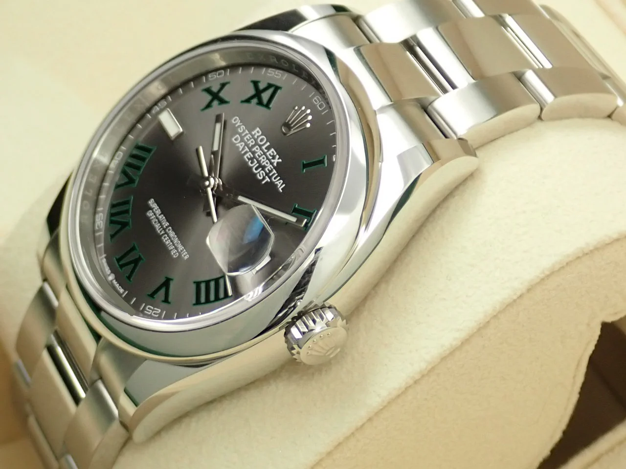 ロレックス デイトジャスト36 Ref.126200 ステンレススチール スレートローマン文字盤 オイスターブレスレット 未使用 6AY24177 - Image 4