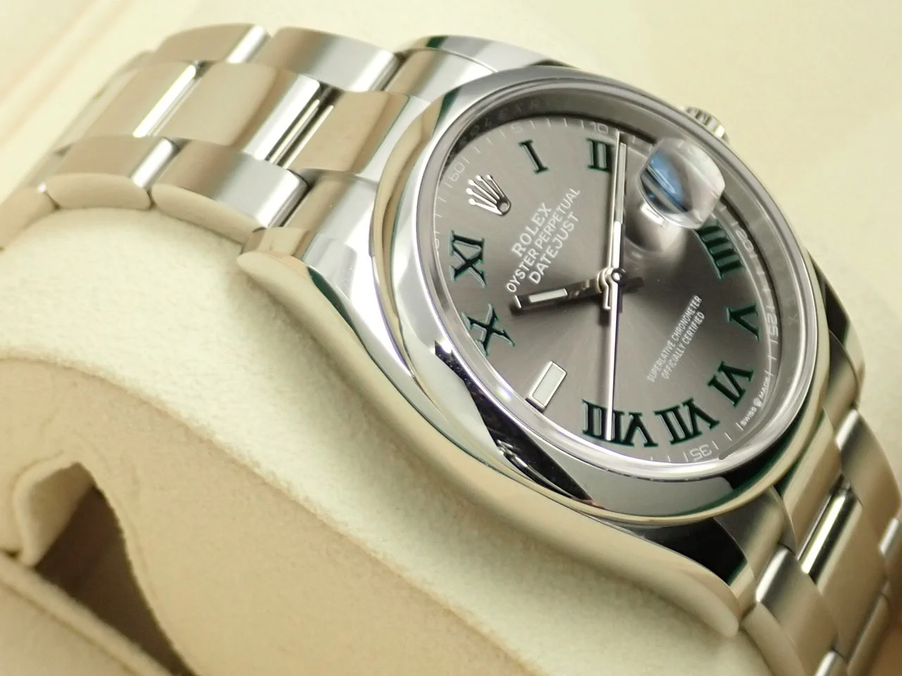 ロレックス デイトジャスト36 Ref.126200 ステンレススチール スレートローマン文字盤 オイスターブレスレット 未使用 6AY24177 - Image 5