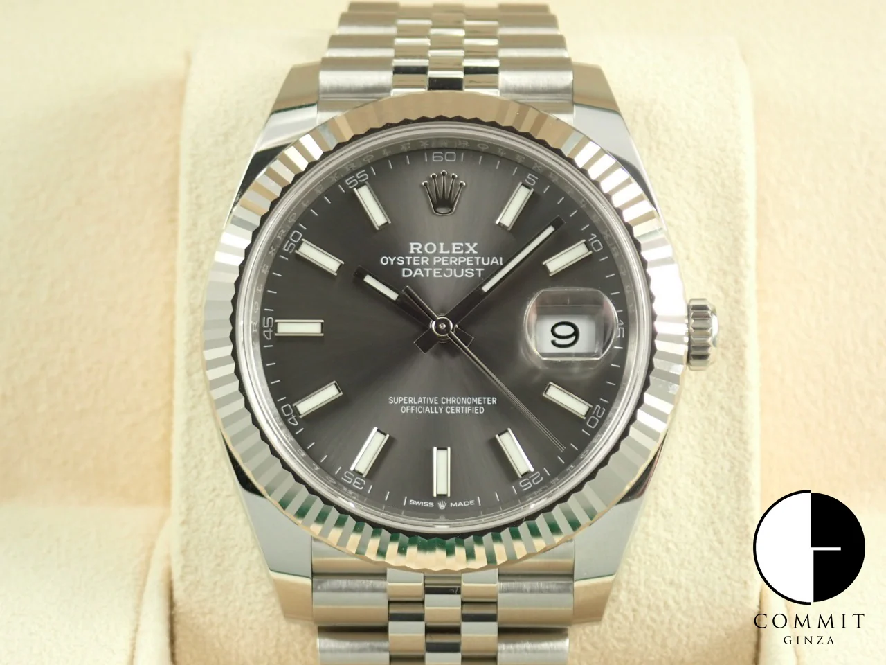 ロレックス デイトジャスト41 Ref.126334 ステンレススチール/ホワイトゴールド スレート文字盤 ジュビリーブレスレット 中古 7H2JC192 - Image 11