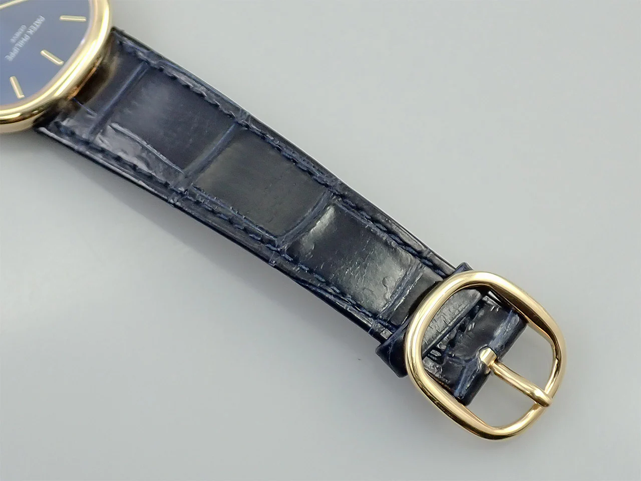 パテックフィリップ ゴールデンエリプス Ref.3738/100J-012 イエローゴールド ブルー文字盤 - Image 8