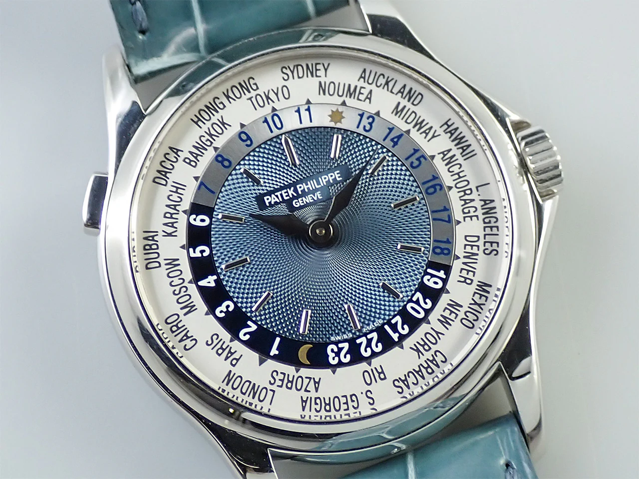 パテックフィリップ コンプリケーション ワールドタイム Ref.5110P-001 プラチナ ブルー文字盤 - Image 3