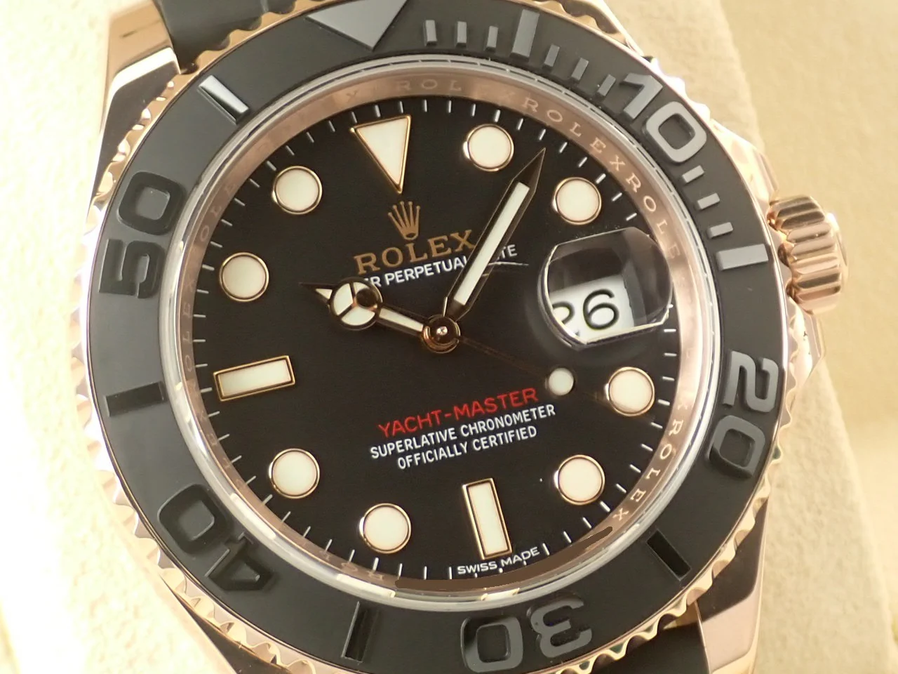 ロレックス ヨットマスター40 Ref.116655 エバーローズゴールド ブラック文字盤 - Image 3