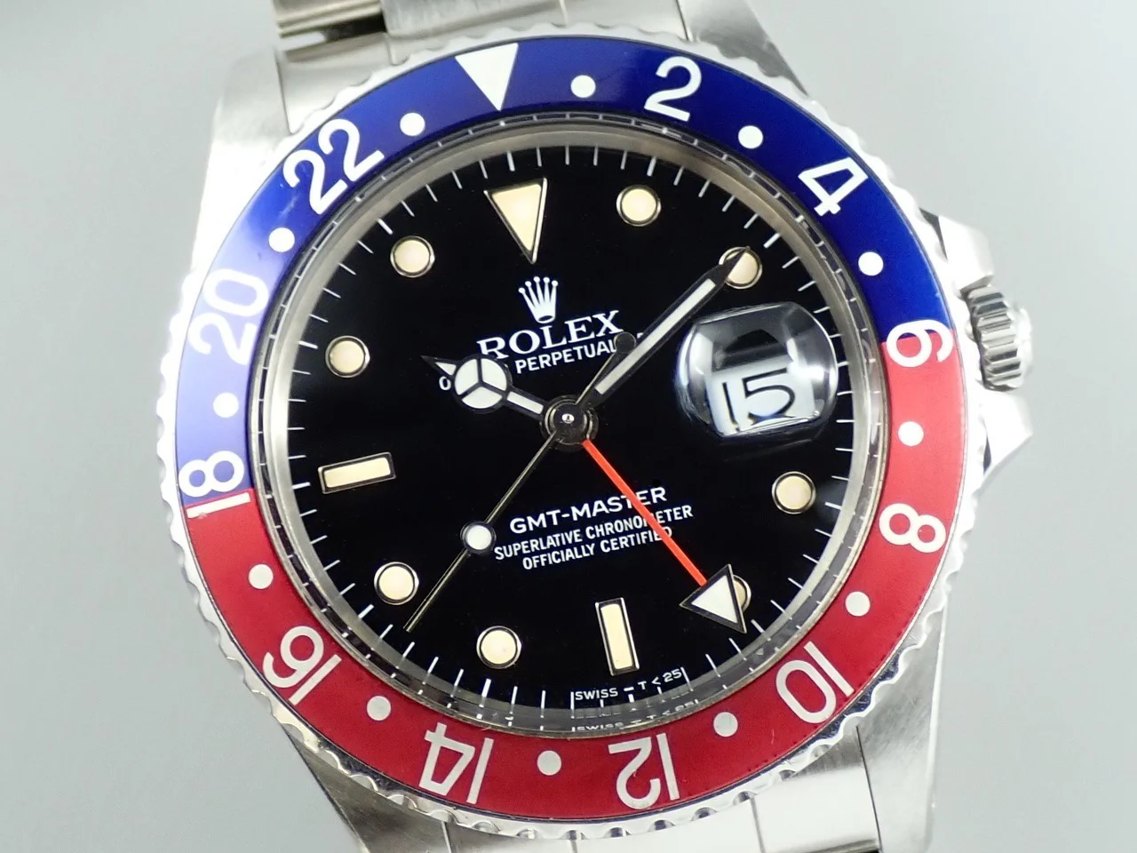 ロレックス GMTマスター Ref.16750 ステンレススチール ブラック文字盤 中古 MRA2JV39 - Image 3