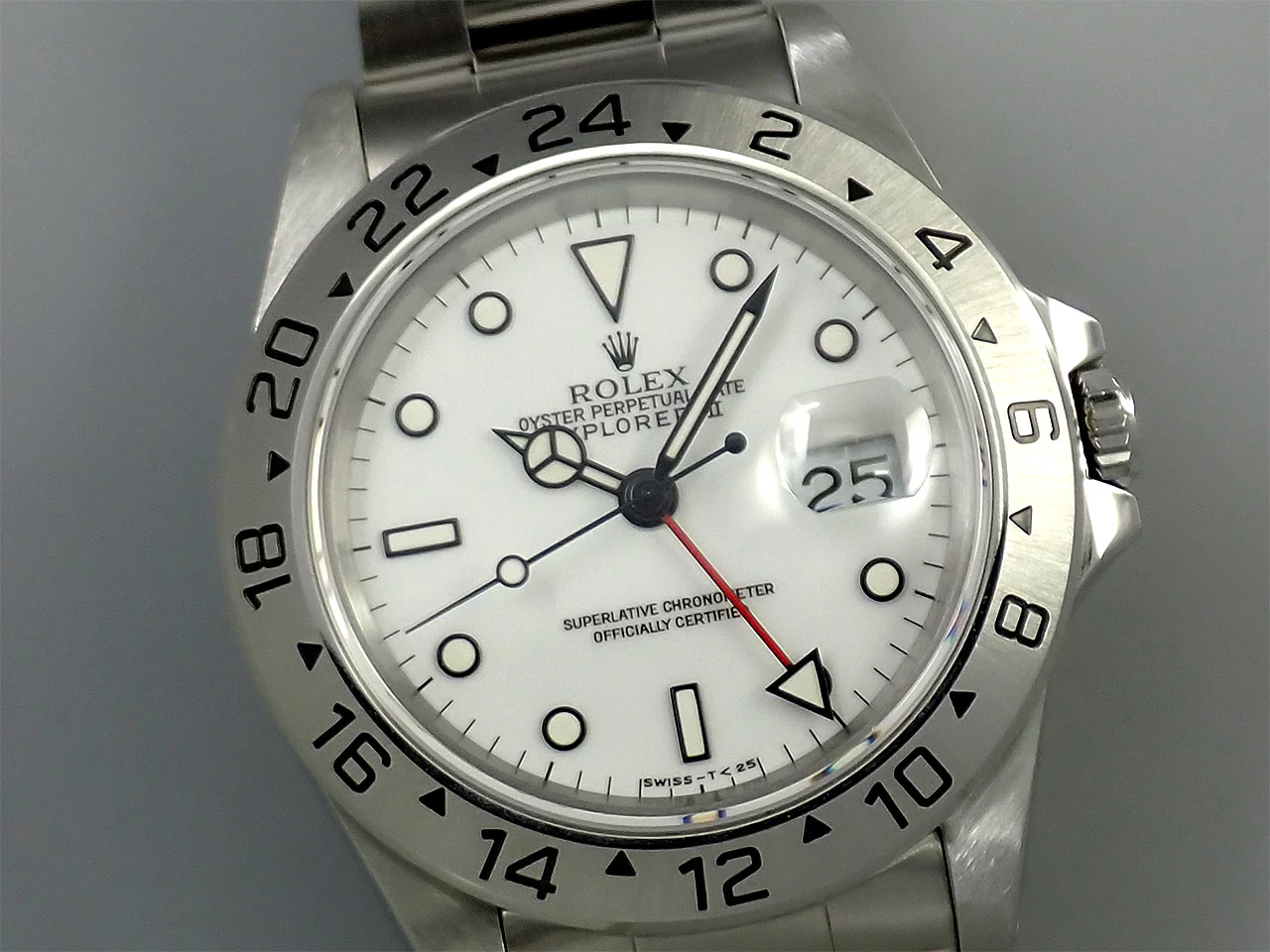 ロレックス エクスプローラーII Ref.16570 ステンレススチール ホワイト文字盤 - Image 3