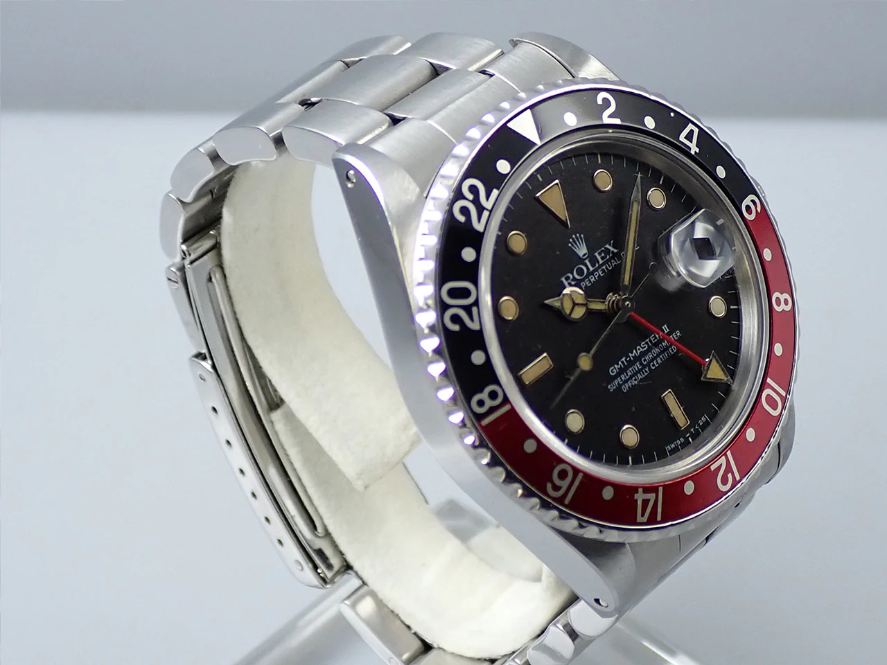 ロレックス GMTマスターII Ref.16760 ステンレススチール ブラック文字盤 オイスターブレスレット 中古 PPL51526 - Image 5