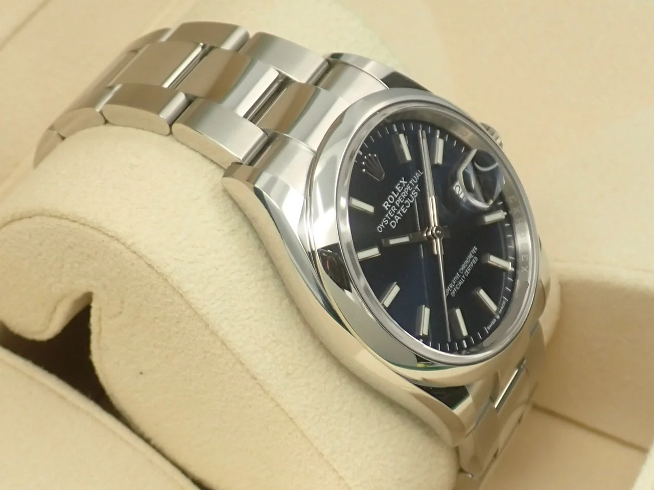 ロレックス デイトジャスト36 Ref.126200 ステンレススチール ブライトブルー文字盤 オイスターブレスレット 中古 SJZ26436 - Image 5