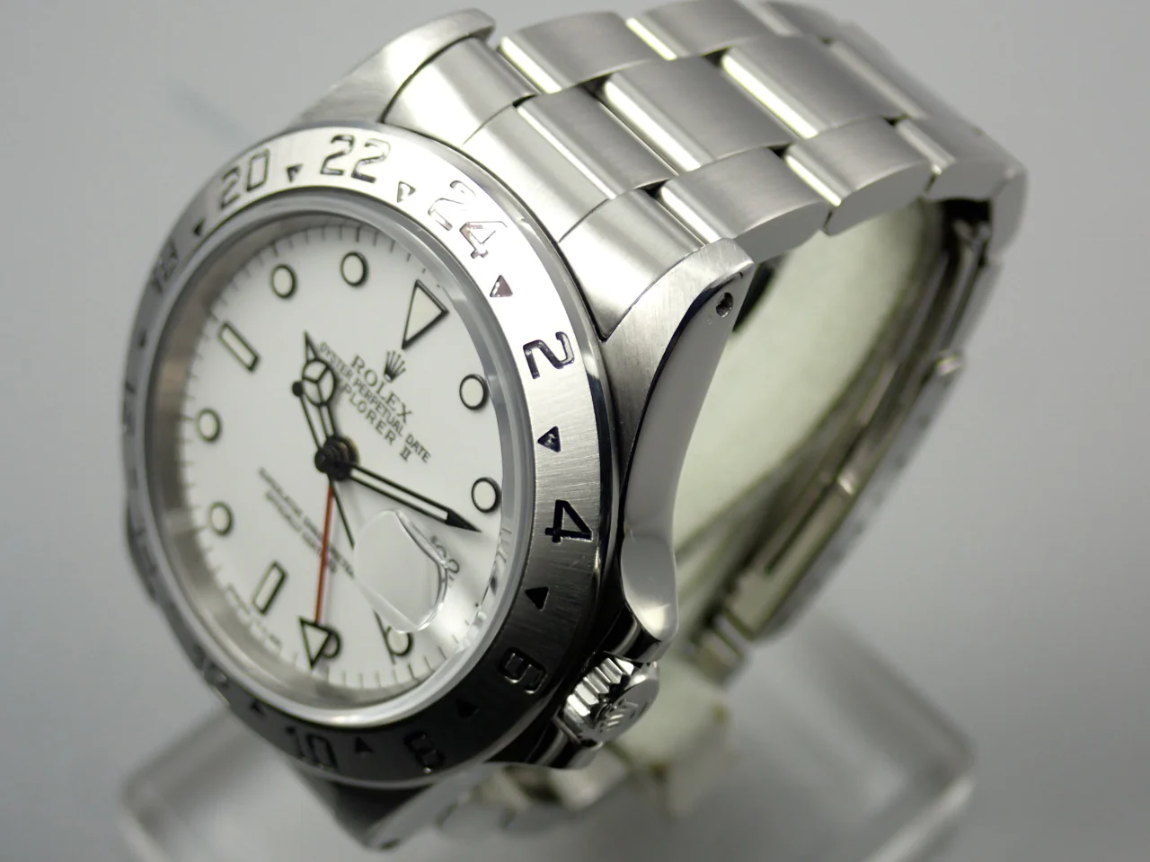 ロレックス エクスプローラーII Ref.16570 ステンレススチール ホワイト文字盤 - Image 4
