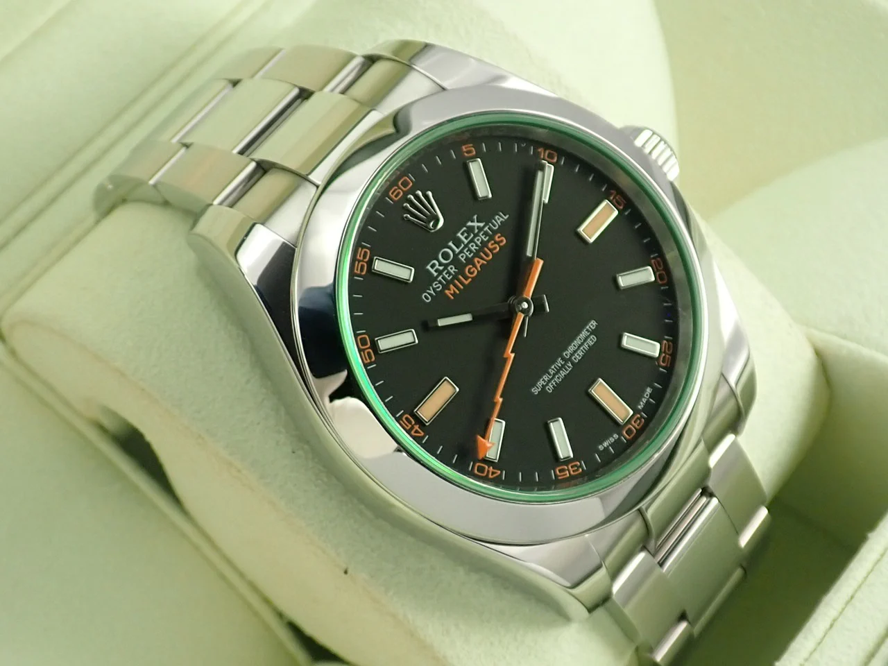 ロレックス ミルガウス Ref.116400GV ステンレススチール ブラック文字盤 - Image 5