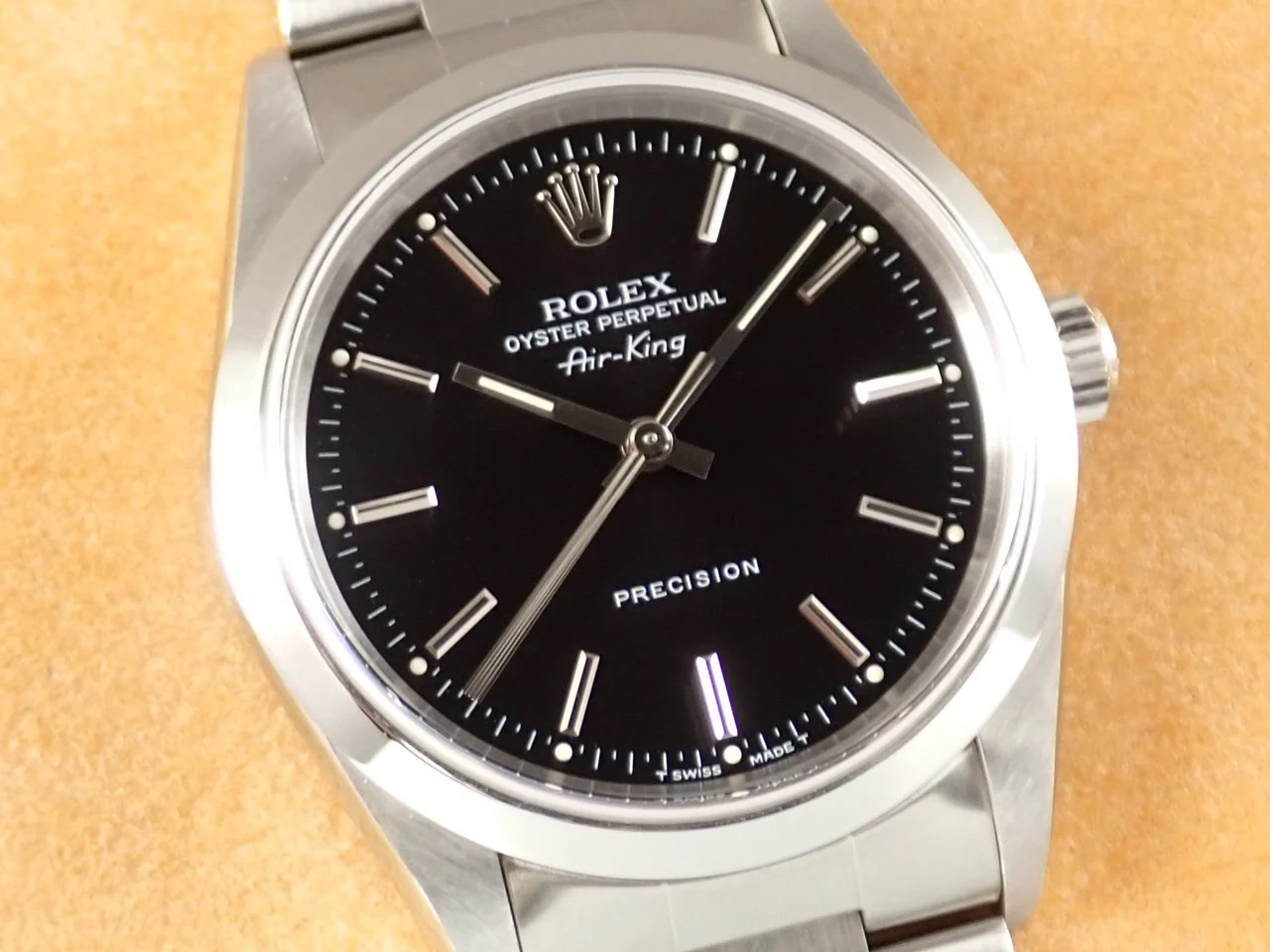 ロレックス エアキング Ref.14000 ステンレススチール ブラック文字盤 - Image 3