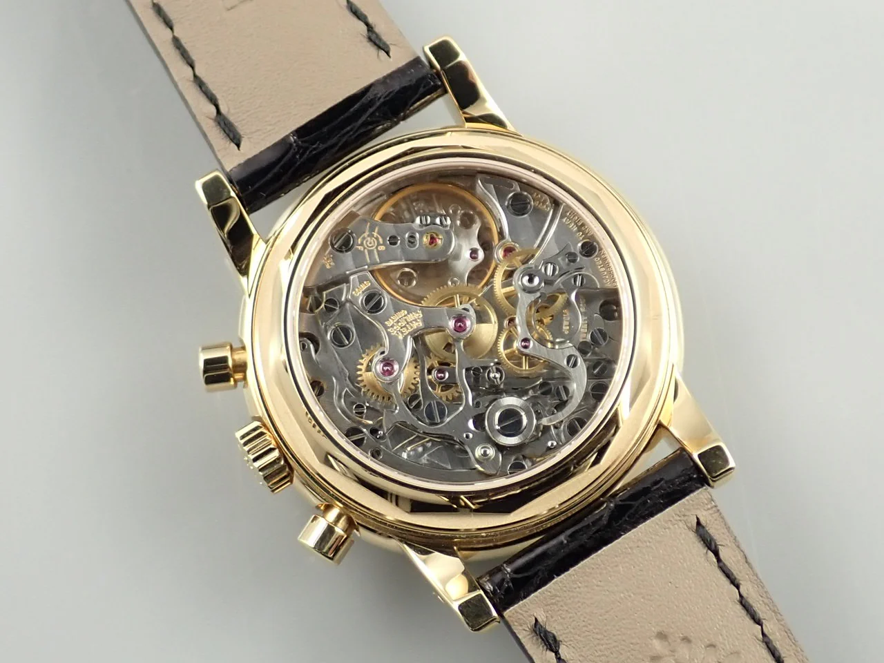 パテックフィリップ パーペチュアルカレンダー クロノグラフ Ref.3970EJ-051 イエローゴールド シルバー文字盤 - Image 7