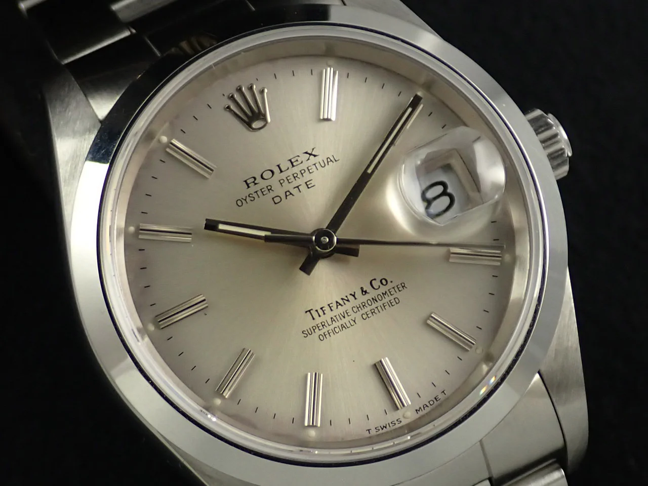 ロレックス オイスターパーペチュアル デイト TIFFANY＆CO. Ref.15200 ステンレススチール シルバー文字盤 - Image 3