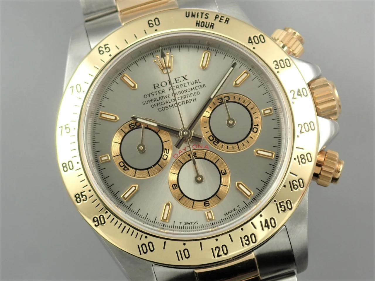 ロレックス デイトナ エルプリメロ Ref.16523 ステンレススチール/イエローゴールド グレー文字盤 - Image 3