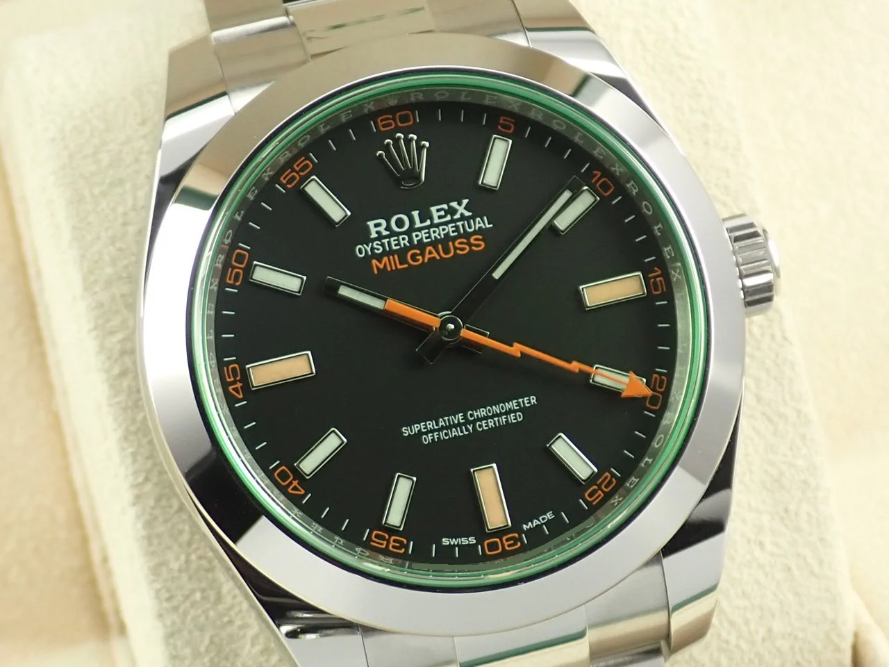 ロレックス ミルガウス Ref.116400GV ステンレススチール ブラック文字盤 - Image 3