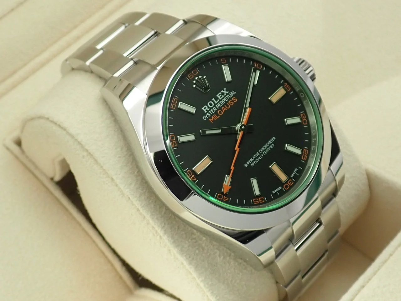 ロレックス ミルガウス Ref.116400GV ステンレススチール ブラック文字盤 - Image 5